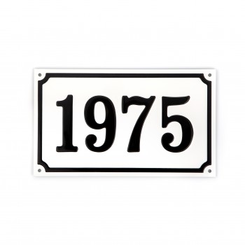 Husnummerskilt 13,5x23 cm - preget Husnummerskilt 13,5x23 cm - preget