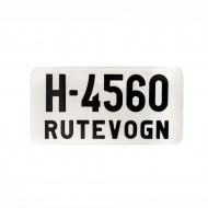 I: 71120 Veteranskilt til BUSS og LASTEBIL med undertekst RUTEVOGN