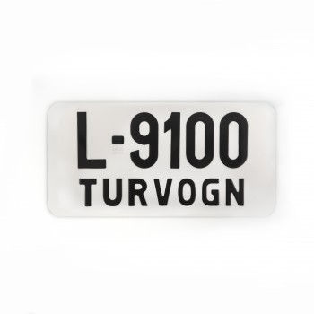 J: 71121 Veteranskilt til BUSS med undertekst TURVOGN